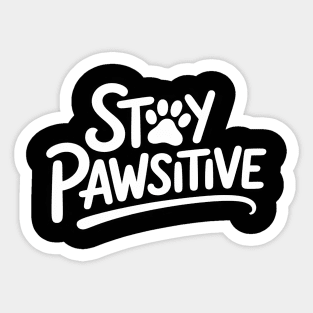 Positive Vibes Only Cat Sticker